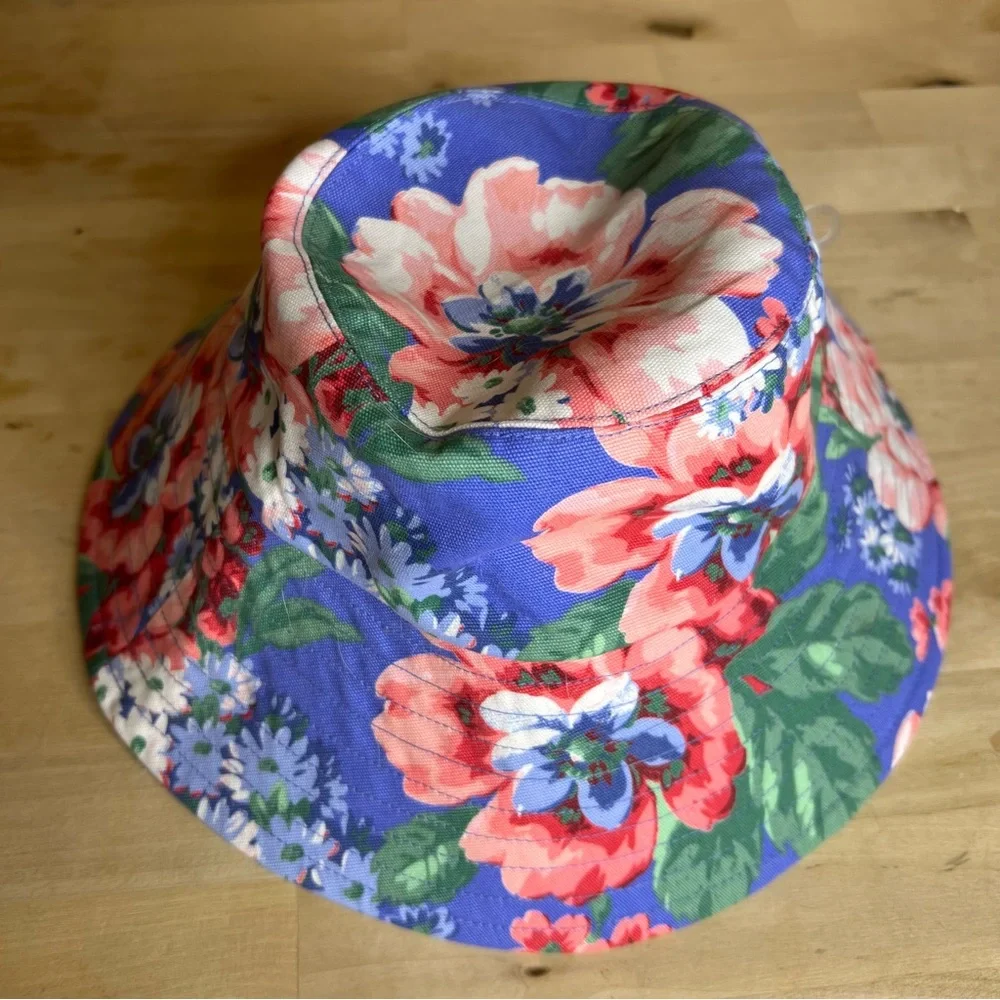Janie and Jack Floral Sun Bucket Hat 2-3yrs NWT